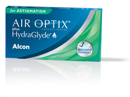 Alcon AIR OPTIX™ plus HydraGlyde for ASTIGMATISM Tórikus Havi Kontaktlencse (3 db)