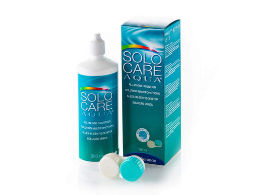 SOLO-CARE AQUA Kontaklencse Ápolószer Tokkal (360 ml)