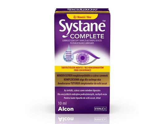 Alcon SYTANE™ COMPLETE Tartósítószer-mentes lubrikáló szemcsepp (10 ml)