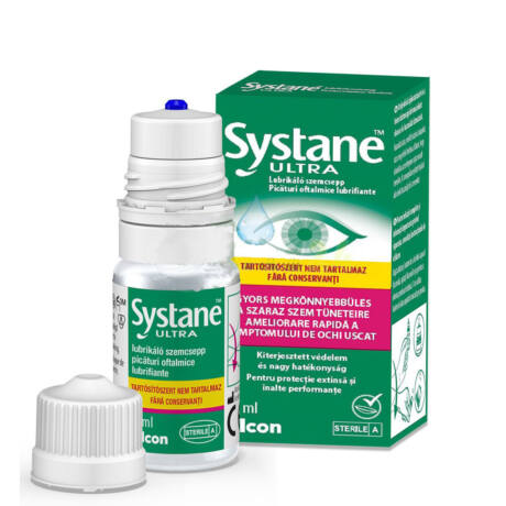 Alcon SYSTANE™ ULTRA Tartósítószer-mentes, lubrikáló szemcsepp (10 ml)